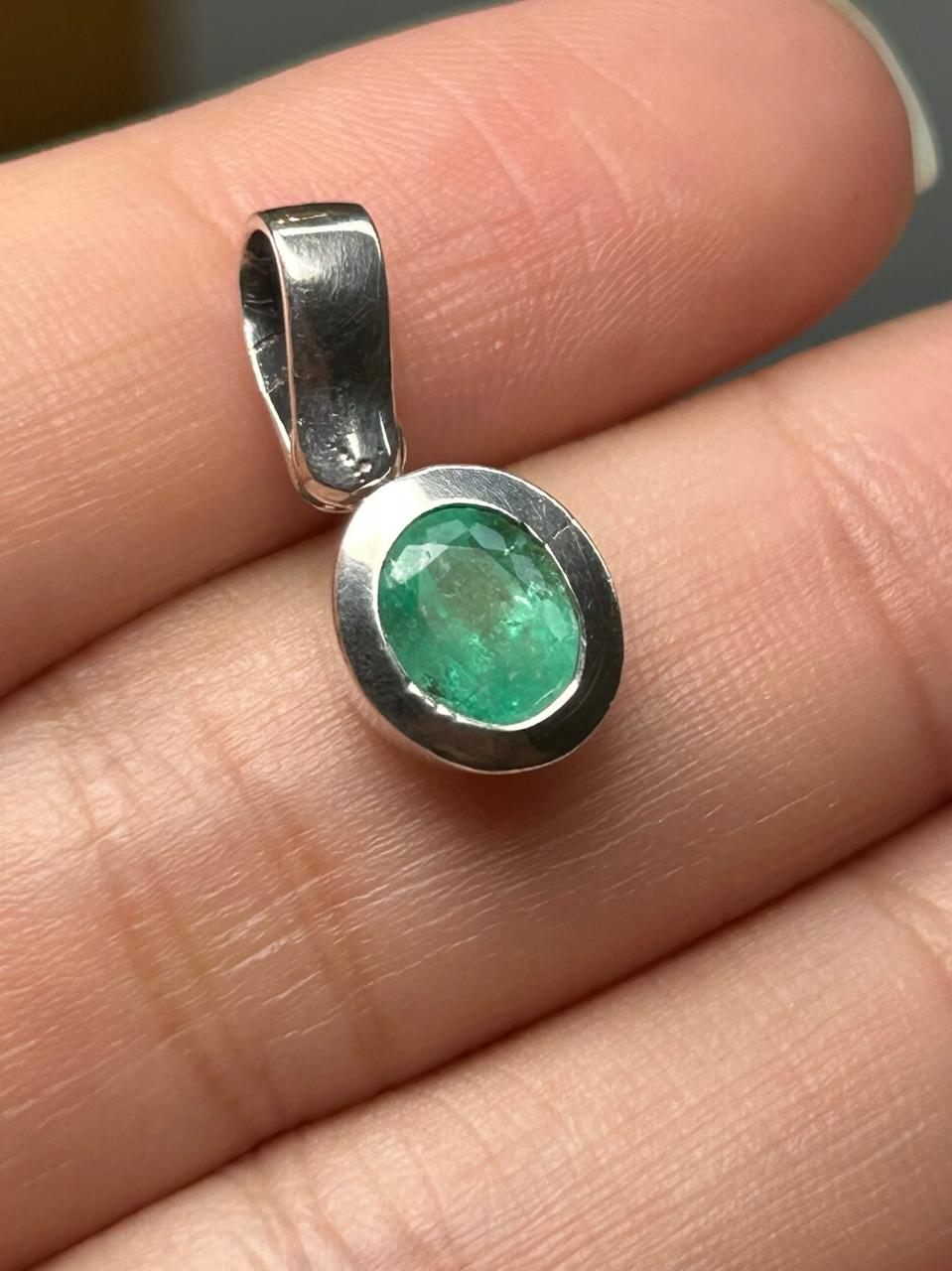 DIJE PLATA LEY 925 OVALO BISEL Mirano