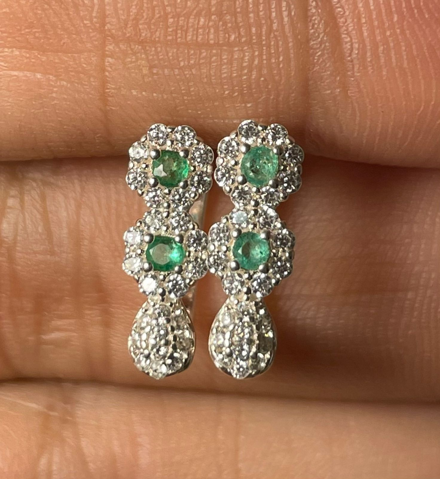 ARETES EN PLATA LEY 925 CANDONGA OVALO Mirano