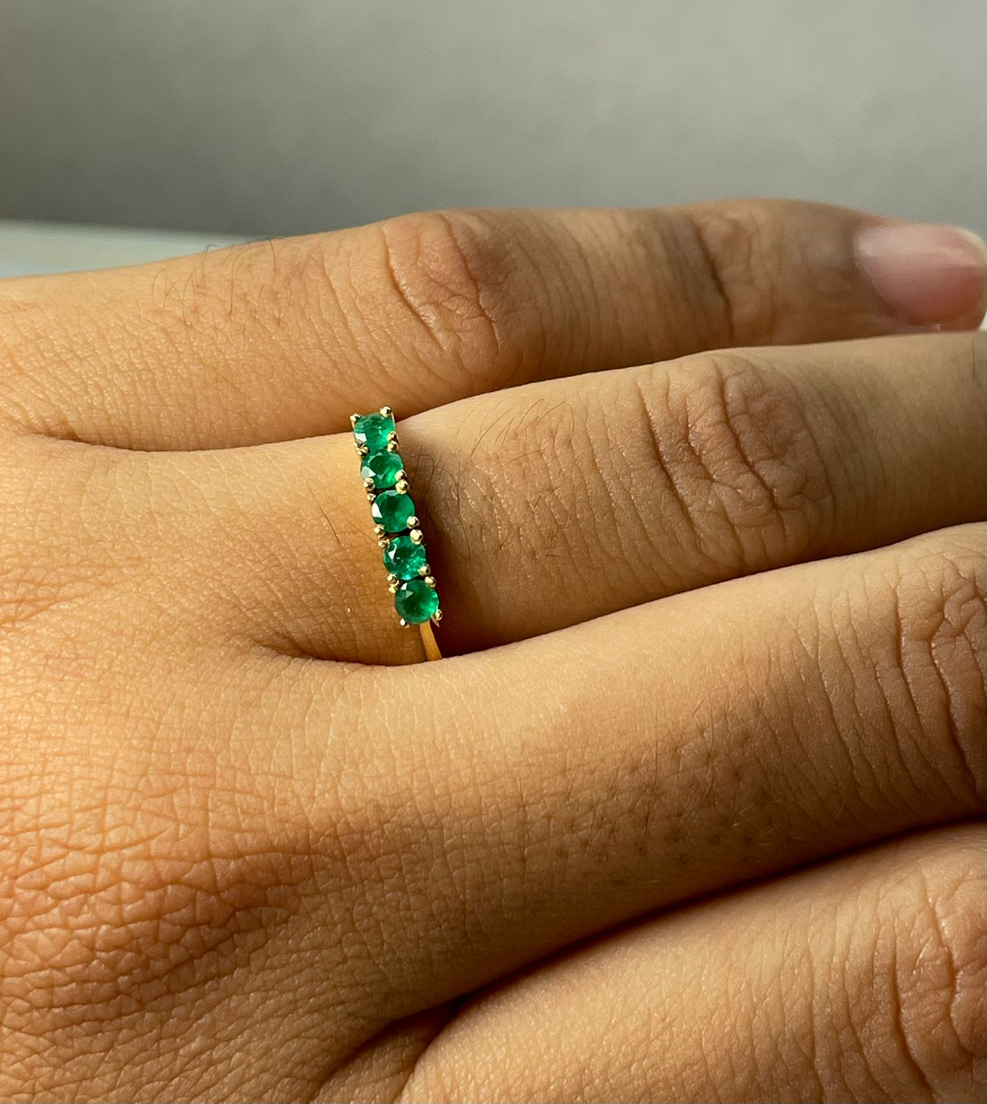 ANILLO ORO 18 KTE BANDA UÑAS