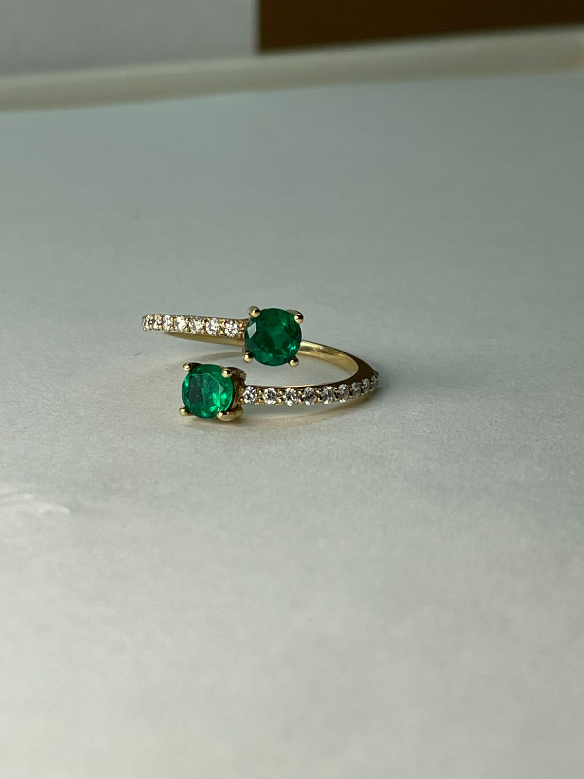 ANILLO ORO 18 KTE DISEÑO TU Y YO Mirano