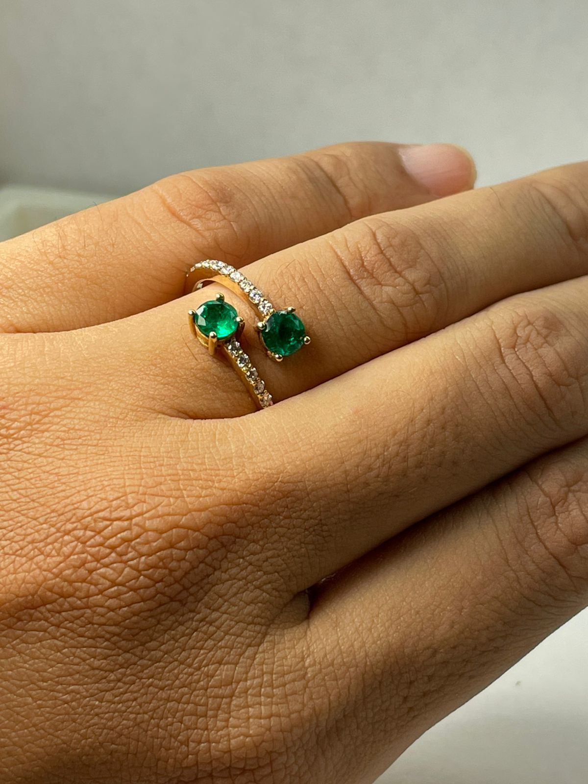 ANILLO ORO 18 KTE DISEÑO TU Y YO Mirano