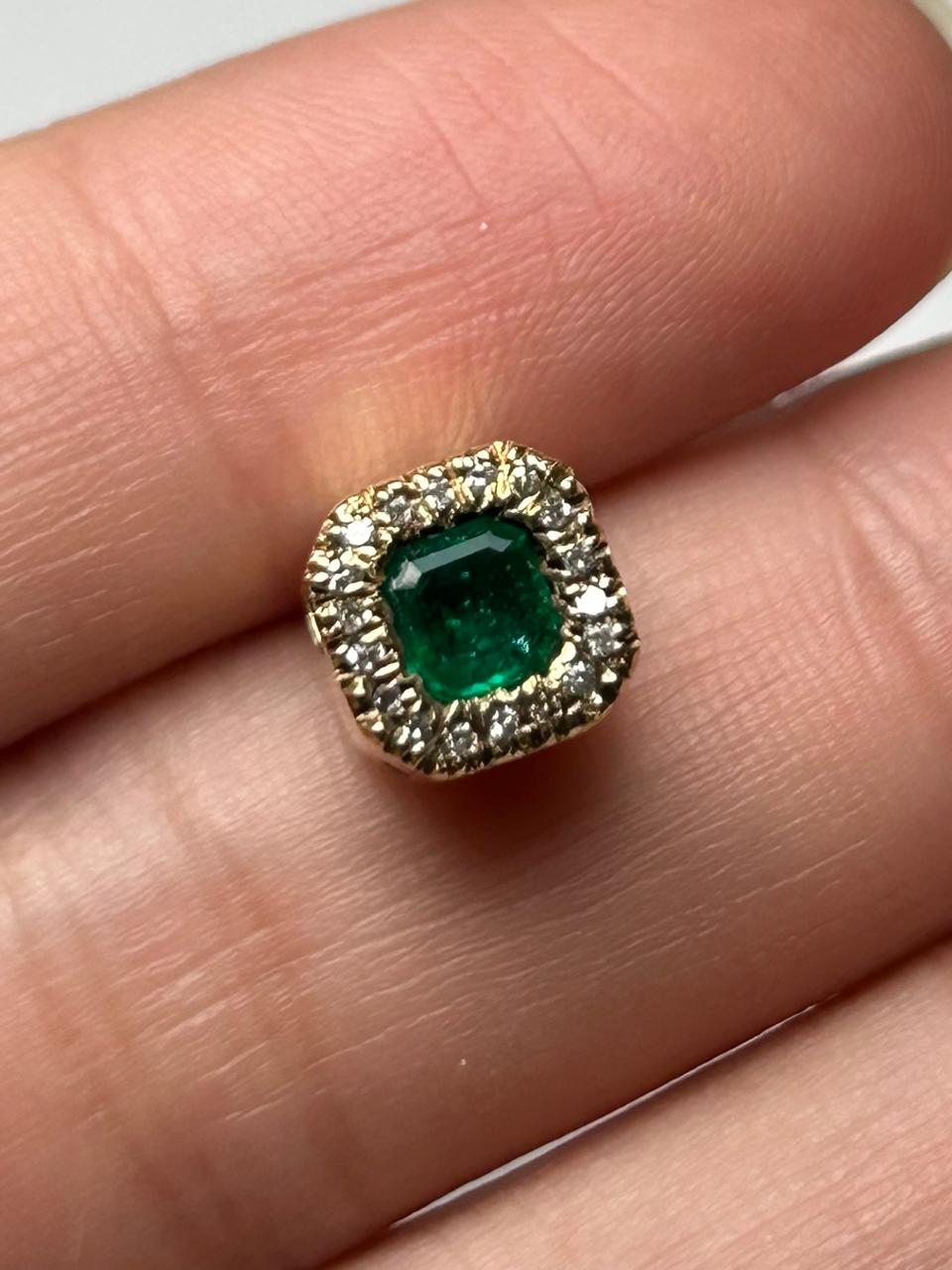 DIJE ORO 18 KTES CLOSTER PASANTE CON DIAMANTES Mirano