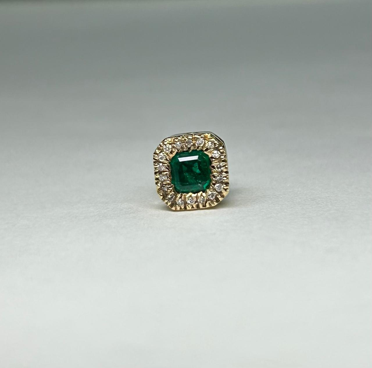 DIJE ORO 18 KTES CLOSTER PASANTE CON DIAMANTES Mirano