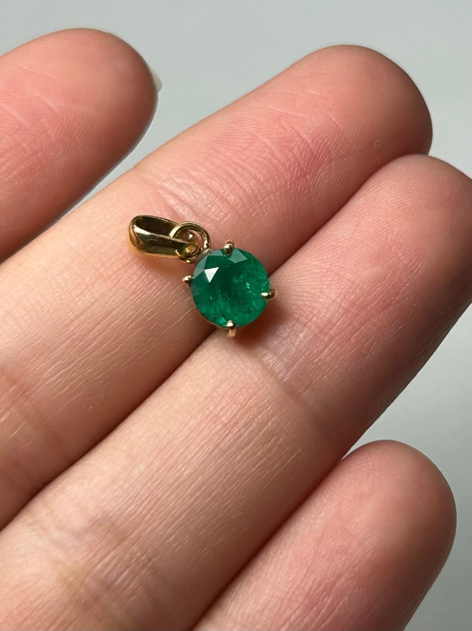 DIJE ORO DE 18 KTES SOLITARIO COLGANTE Mirano