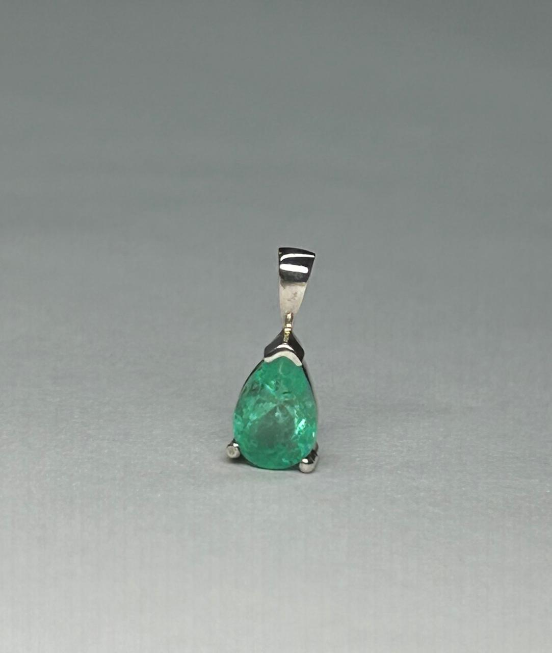 DIJE PLATA LEY 925 LAGRIMA CRISTAL Mirano