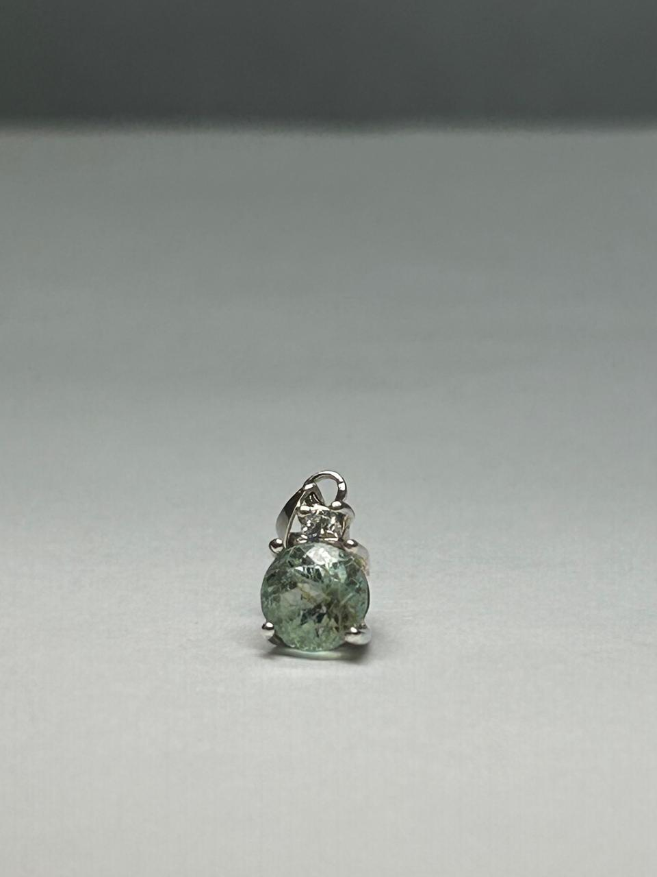 DIJE PLATA LEY 925 REDONDO UÑAS CRISTAL Mirano