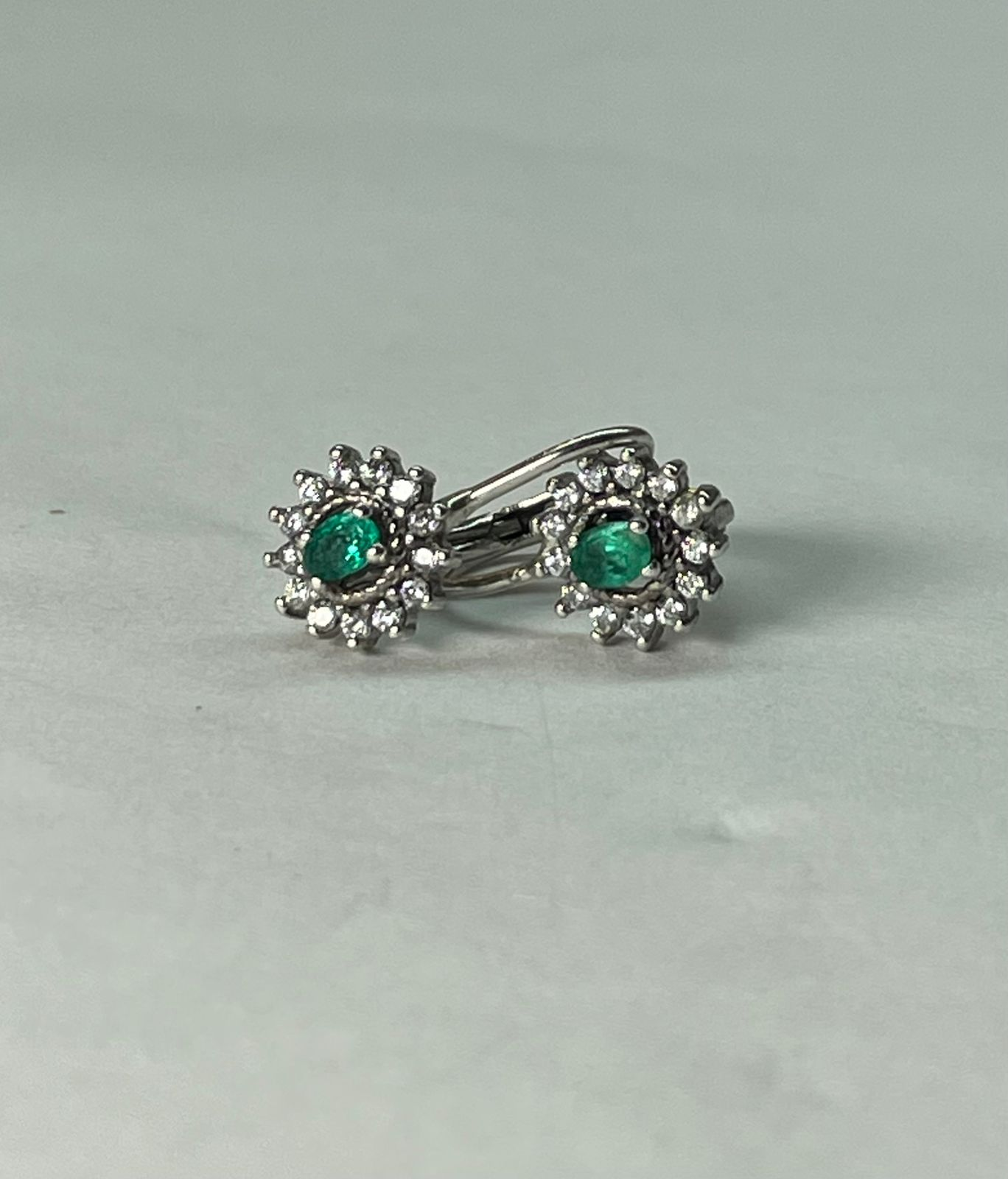 ARETES EN PLATA LEY 925 CANDONGAS SISTEMA OMEGA Mirano
