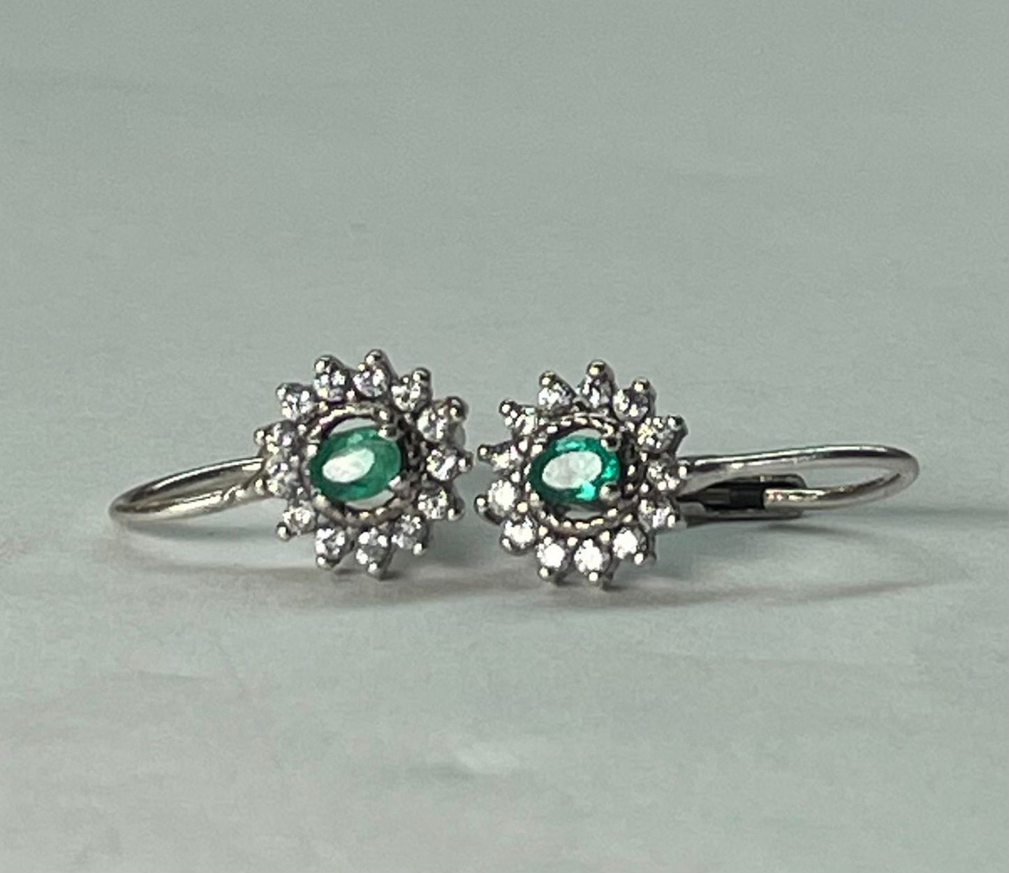 ARETES EN PLATA LEY 925 CANDONGAS SISTEMA OMEGA Mirano