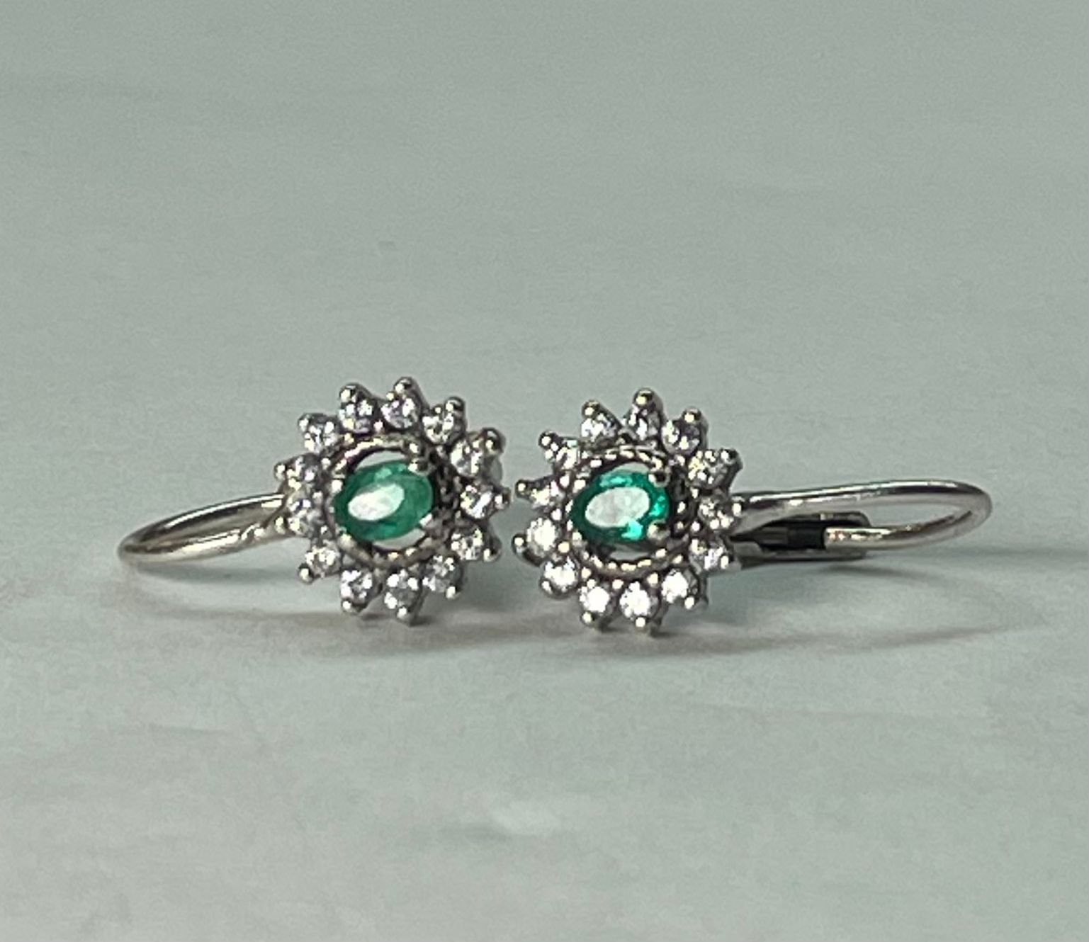 ARETES EN PLATA LEY 925 CANDONGAS SISTEMA OMEGA Mirano