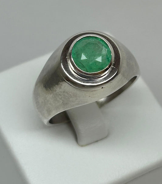 ANILLO EN PLATA LEY 925 SOLITARIO ALTO Mirano