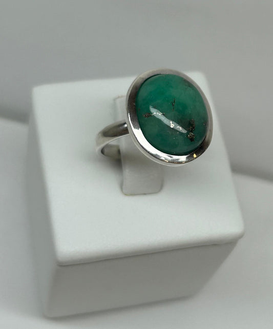 ANILLO EN PLATA LEY 925 SOLITARIO  CABUCHON Mirano