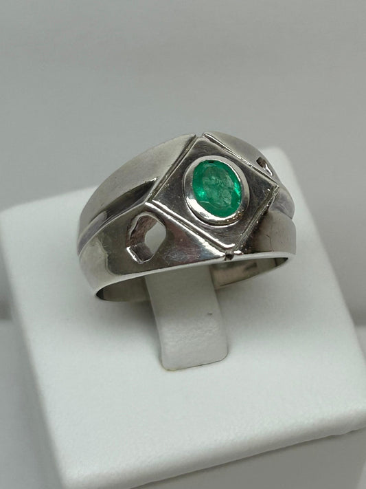 ANILLO EN PLATA LEY 925 SOLITARIO PUNTAS Mirano