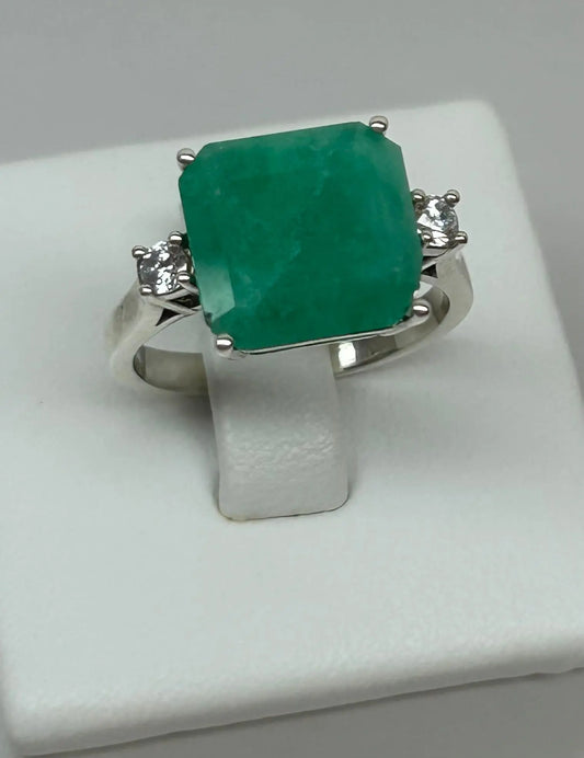 ANILLO LEY 925 DISEÑO CRUZADO SOLITARIO Mirano
