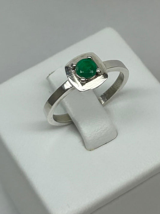 ANILLO EN PLATA LEY 950 DISEÑO  PLANO Mirano