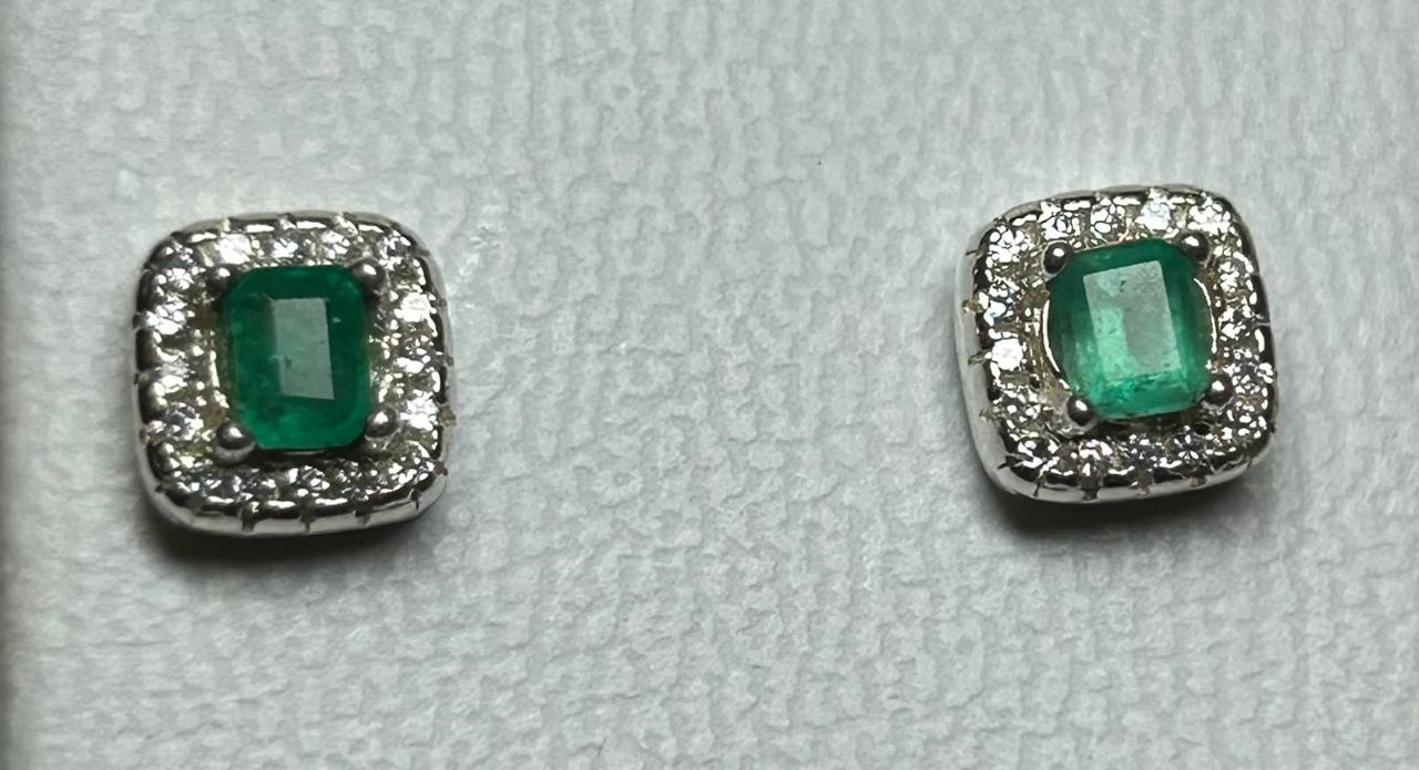 ARETES EN PLATA LEY 925  CUADRADOS MARQUESA Mirano
