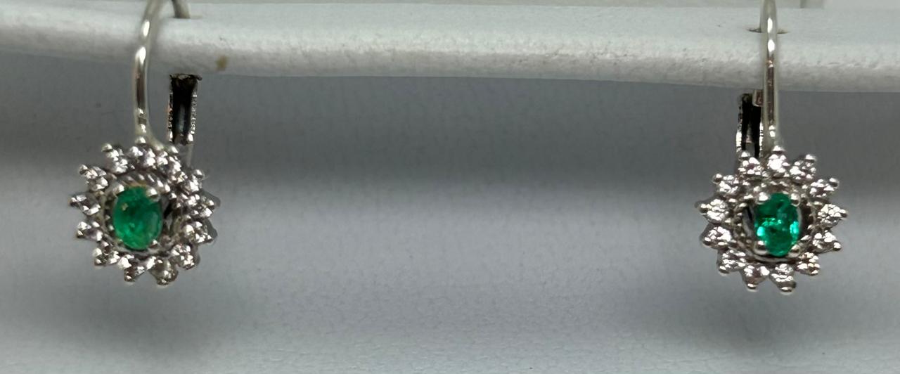 ARETES EN PLATA LEY 925 CANDONGAS SISTEMA OMEGA Mirano