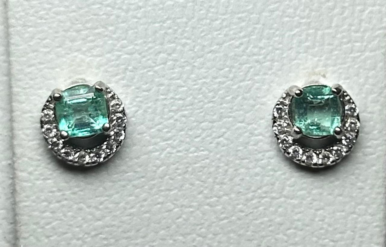 ARETES EN PLATA LEY 925  MEDIA LUNA Mirano