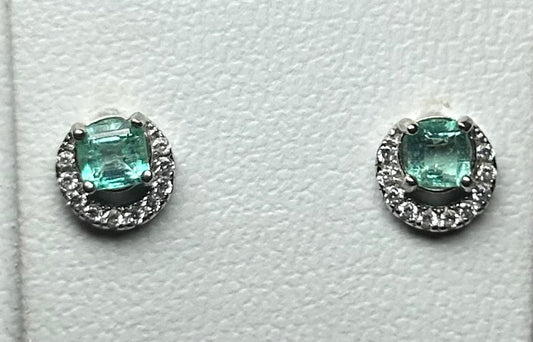 ARETES EN PLATA LEY 925  MEDIA LUNA Mirano