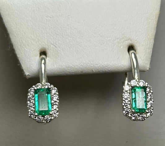 ARETES EN PLATA LEY 925 CANDONGAS SISTEMA OMEGA Mirano