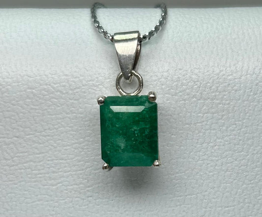 DIJE PLATA LEY 925 RECTANGULAR EN UÑAS  COLOR Mirano