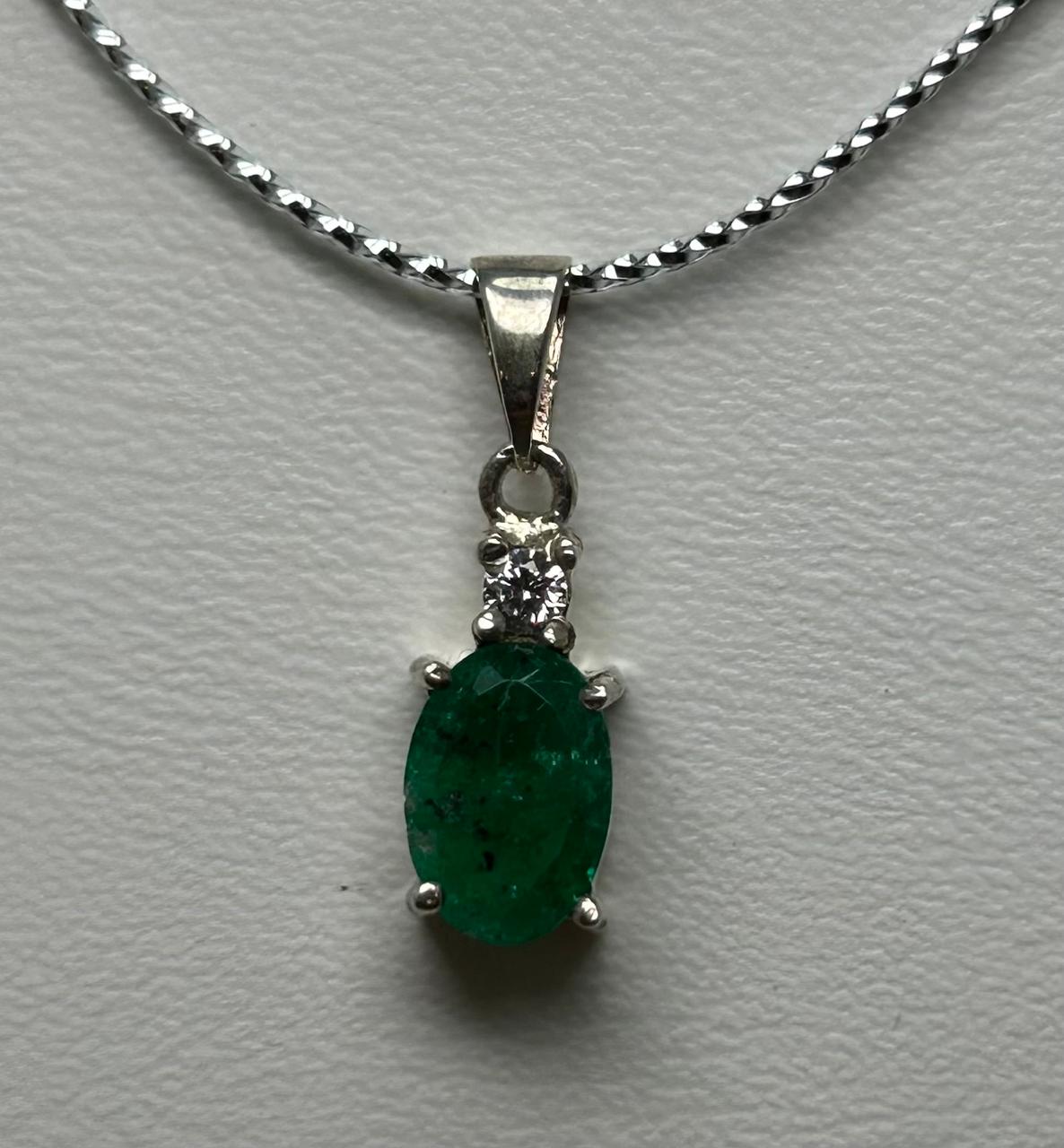 DIJE PLATA LEY 925 OVALADO DE COLOR Mirano