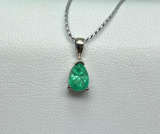 DIJE PLATA LEY 925 LAGRIMA CRISTAL Mirano