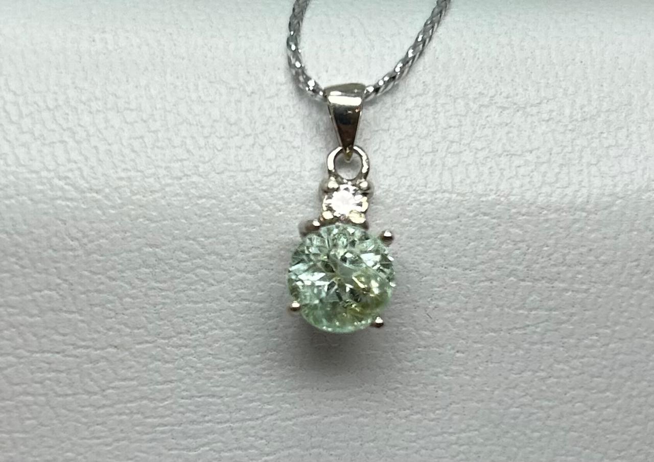 DIJE PLATA LEY 925 REDONDO UÑAS CRISTAL Mirano