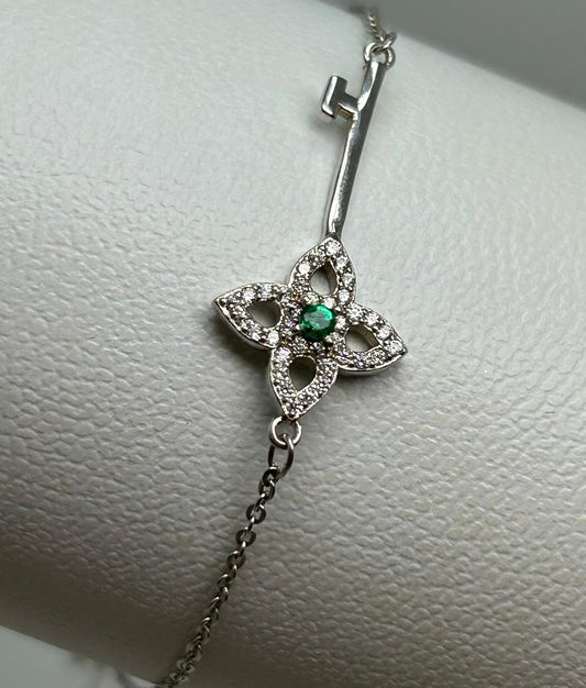 PULSERA PLATA LEY 925 LLAVE Mirano
