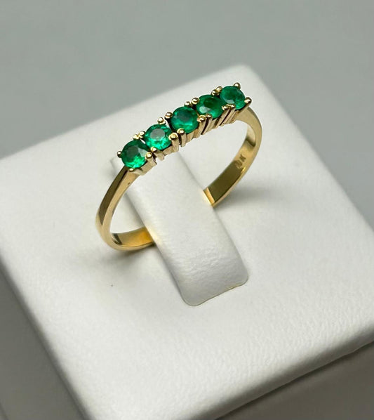 ANILLO ORO 18 KTE BANDA UÑAS