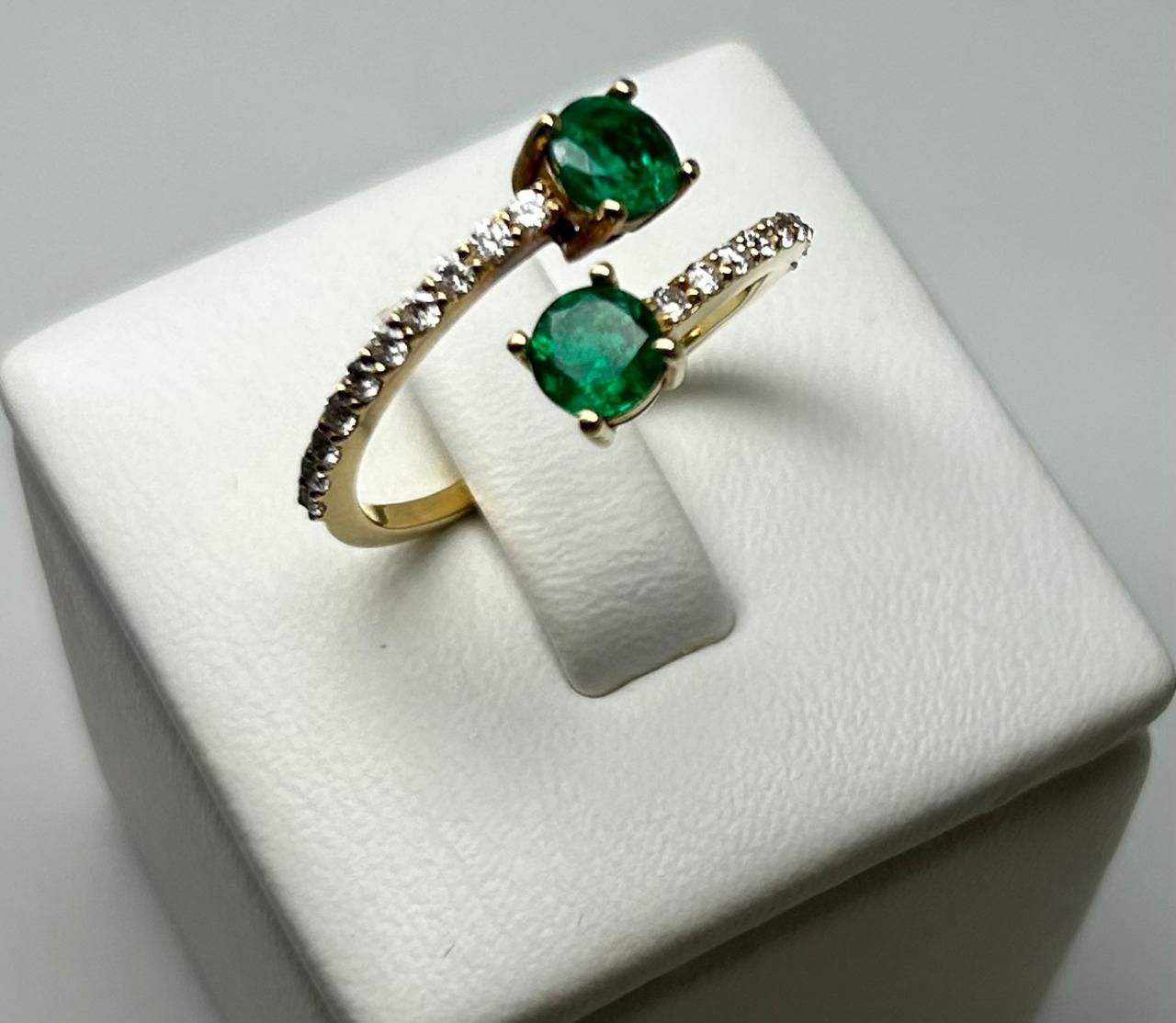 ANILLO ORO 18 KTE DISEÑO TU Y YO Mirano