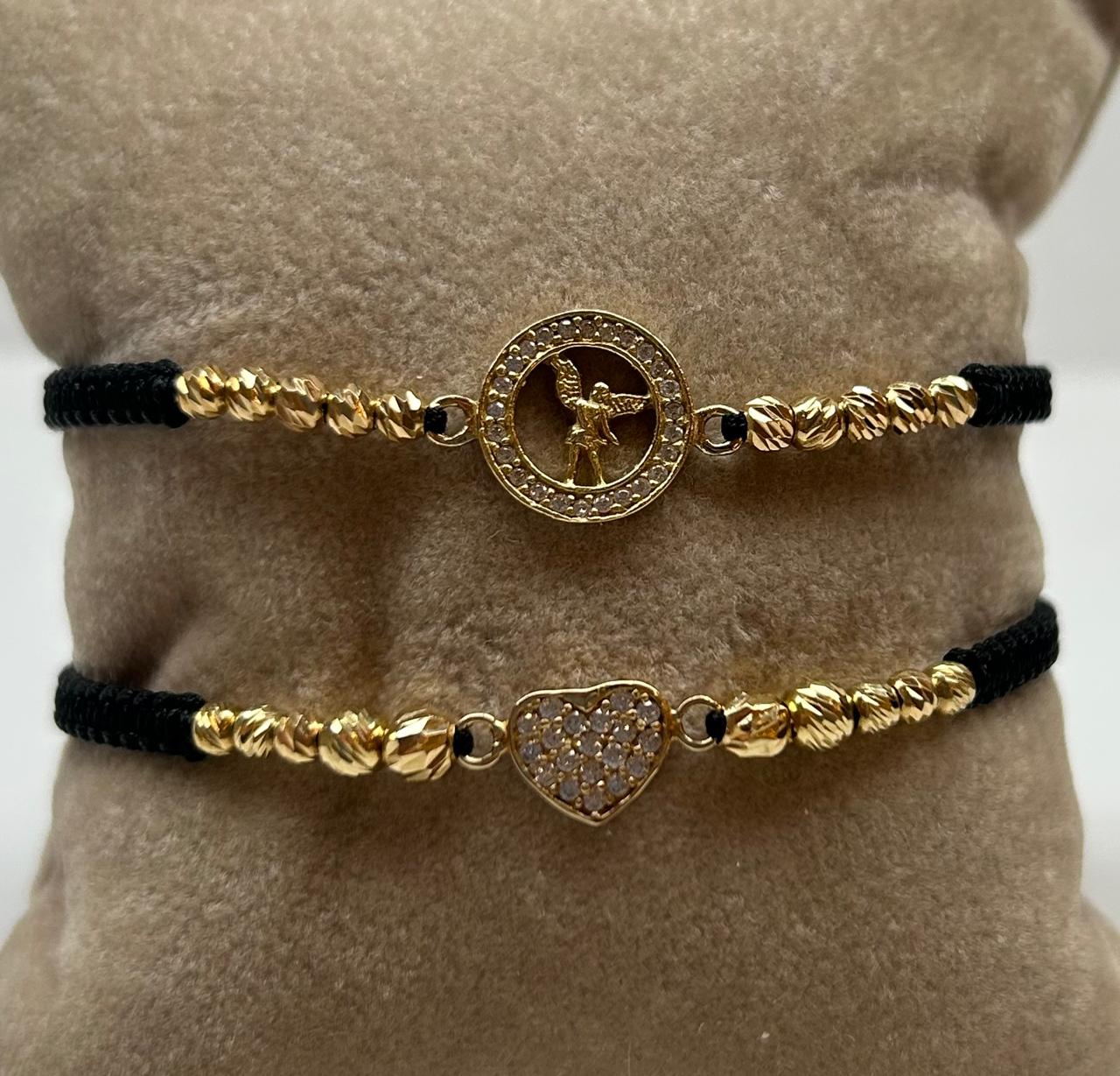 PULSERA TEJIDA CON ORO 18KTE G: 2.50