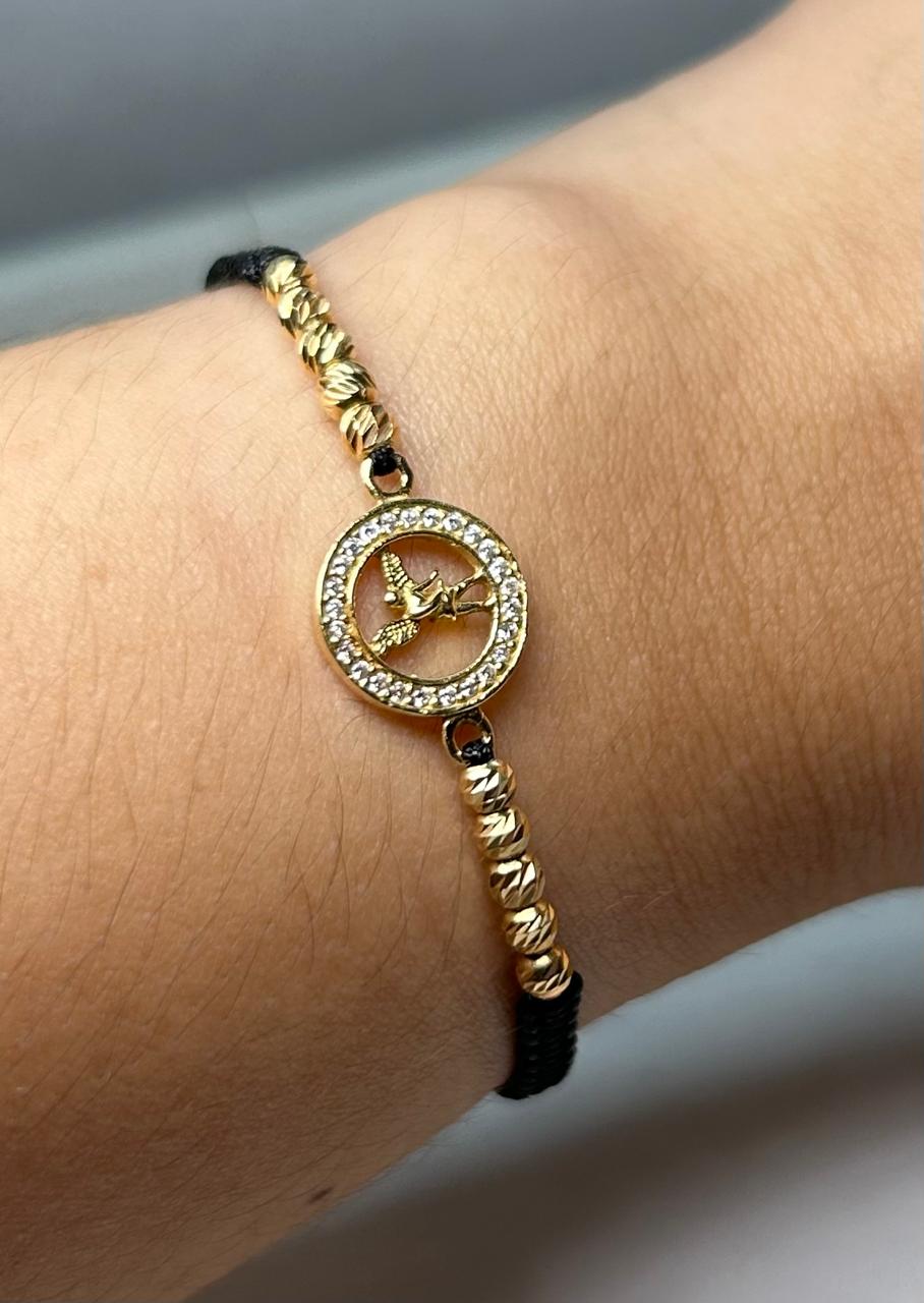 PULSERA TEJIDA CON ORO 18KTE G: 2.50