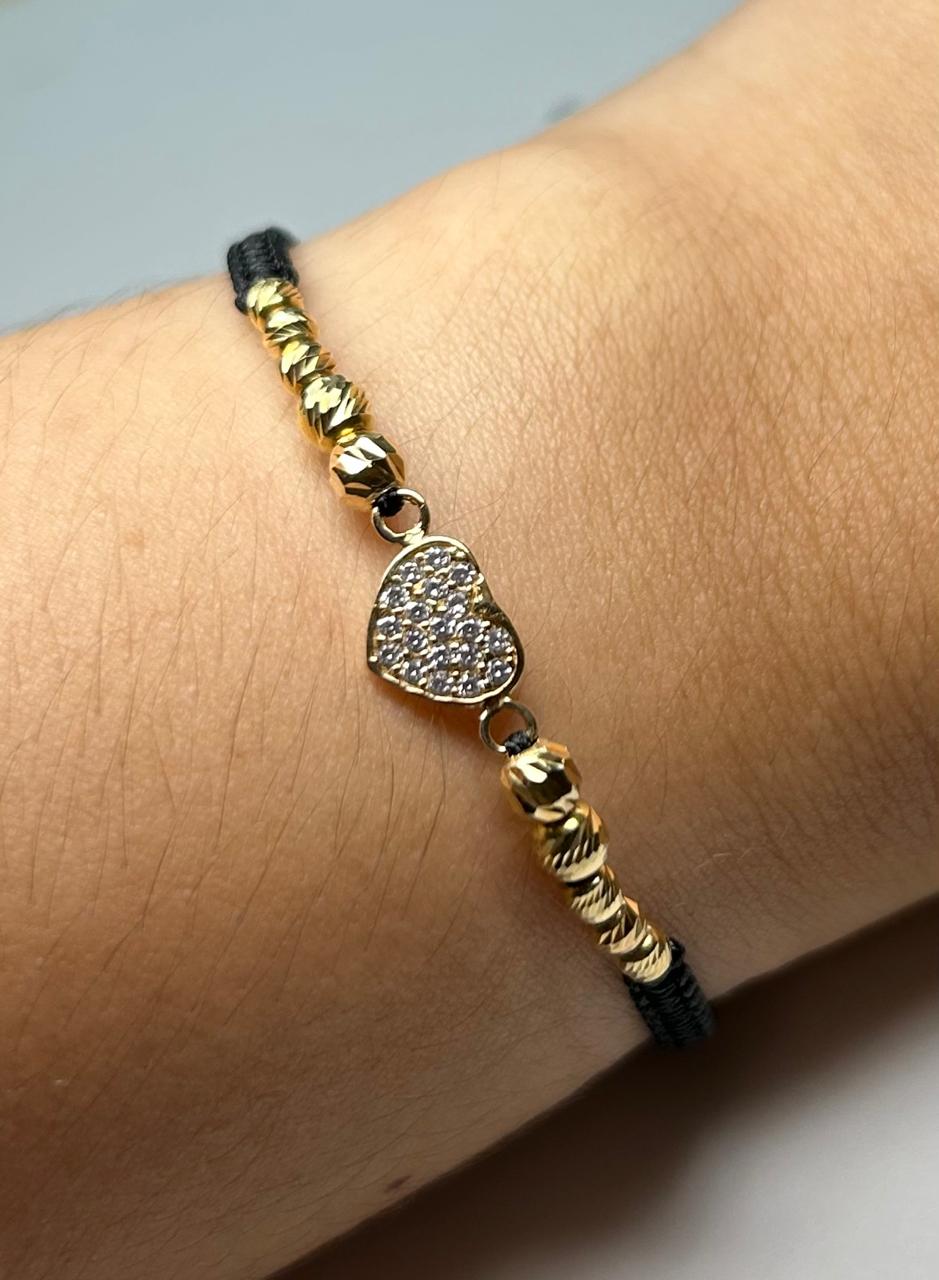 PULSERA TEJIDA CON ORO 18KTE G: 2.50