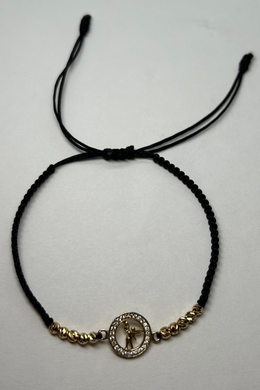 PULSERA TEJIDA CON ORO 18KTE G: 2.50