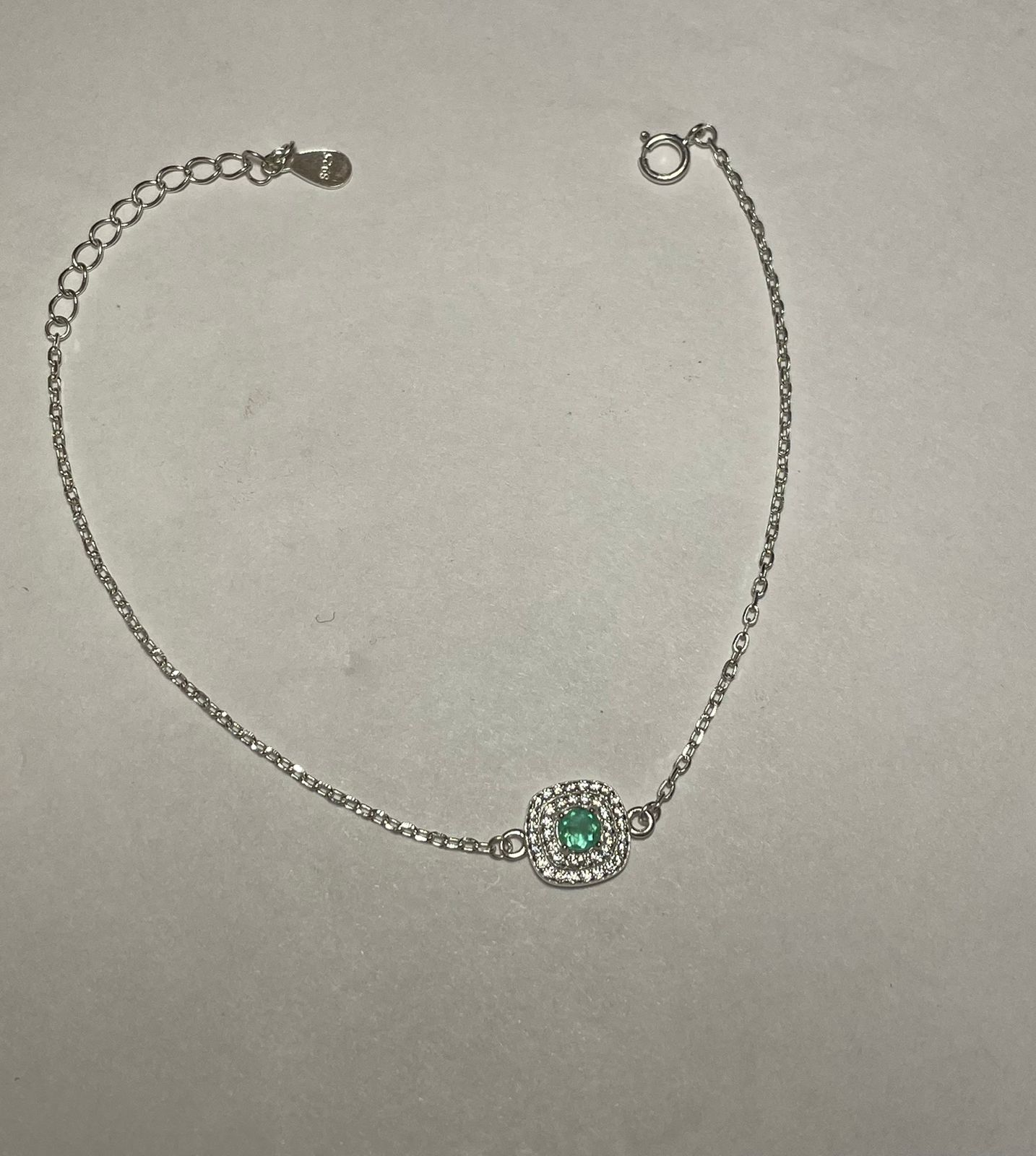 PULSERA PLATA LEY 925 CUADRADO DOBLE LINEA Mirano
