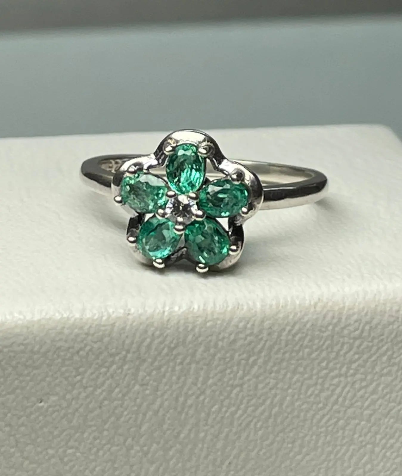 ANILLO PLATA LEY 925 DISEÑO FLOR 5 PETALOS Mirano