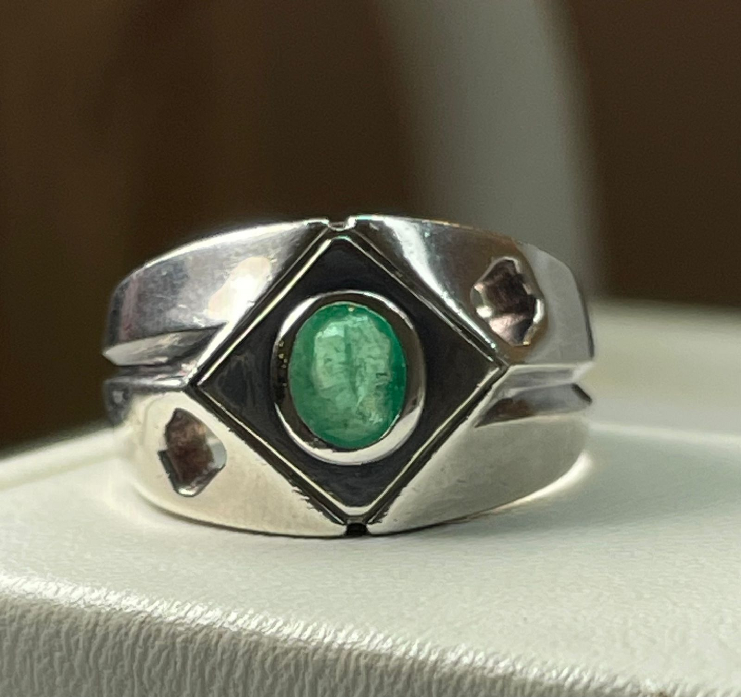 ANILLO EN PLATA LEY 925 SOLITARIO PUNTAS Mirano
