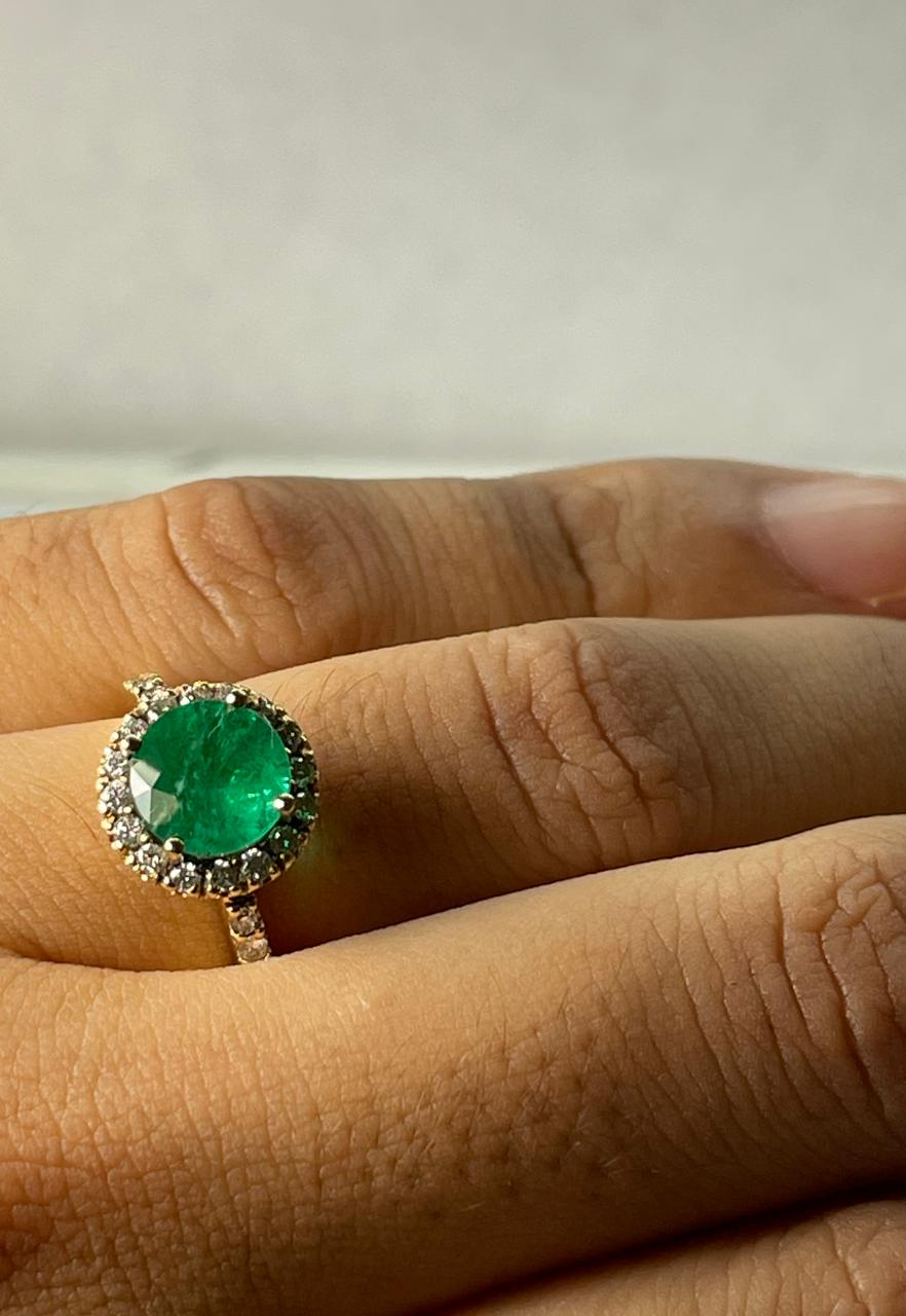 ANILLO ORO 18 KTE REDONDO MARQUESA CON DIAMANTES