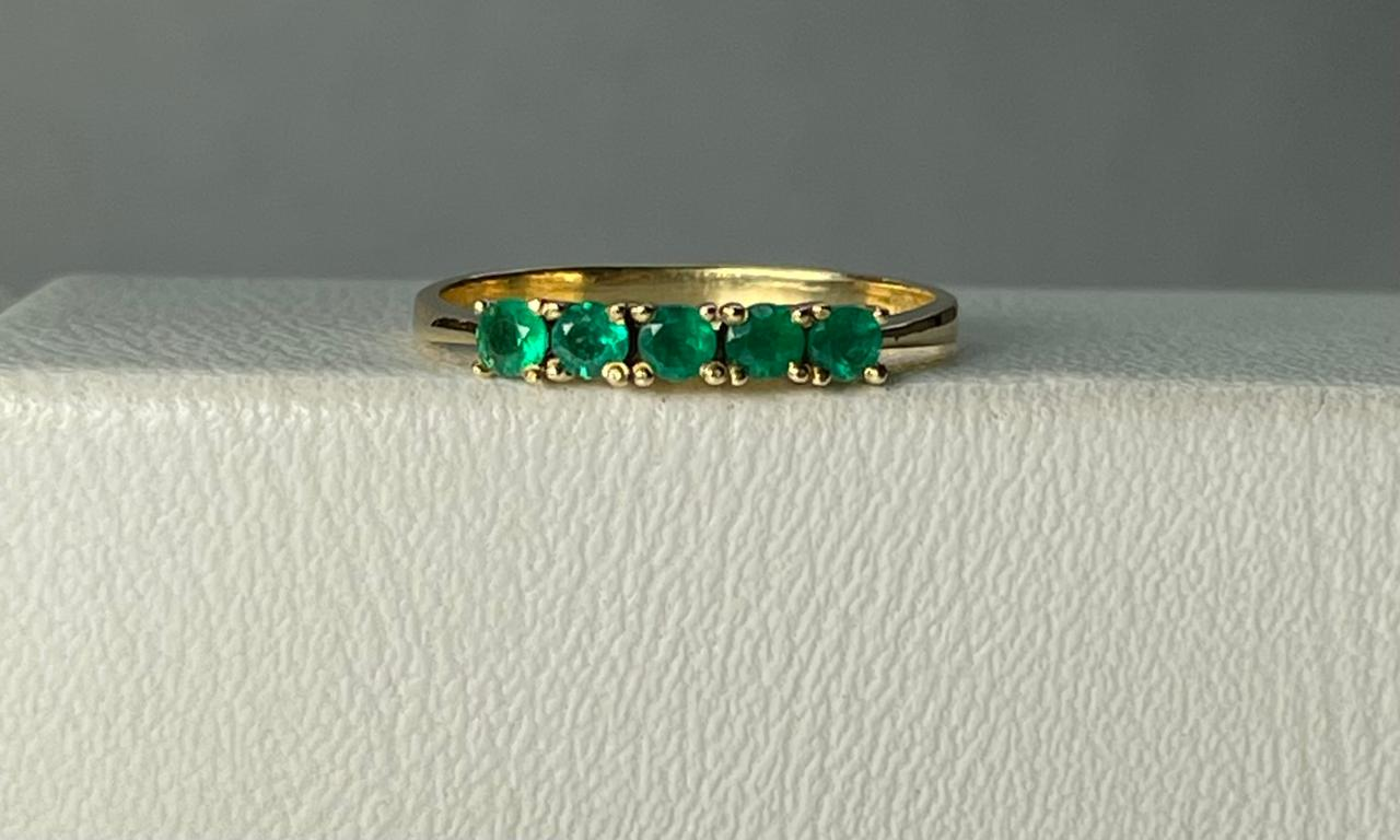 ANILLO ORO 18 KTE BANDA UÑAS