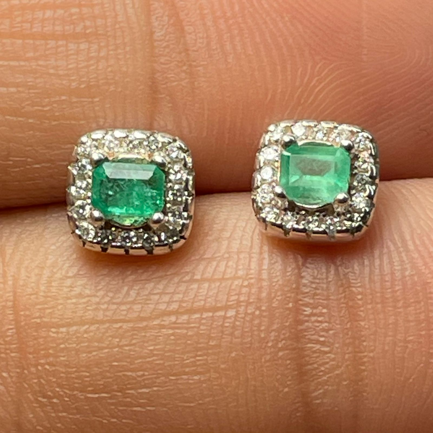 ARETES EN PLATA LEY 925  CUADRADOS MARQUESA Mirano